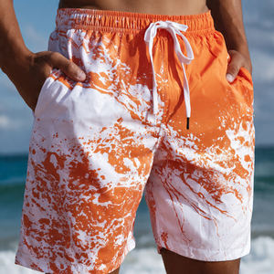 Shorts de plage personnalisés pour hommes, sublimation, 100% polyester nylon, imprimés, avec cordon de serrage à la taille - Product Image 1