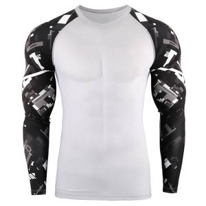 Camisetas de Manga Larga Transpirables con Estampado Personalizado para Hombre, Ropa Deportiva, Servicios OEM, Secado Rápido, Sublimadas, Spandex/Poliéster - Product Image 1