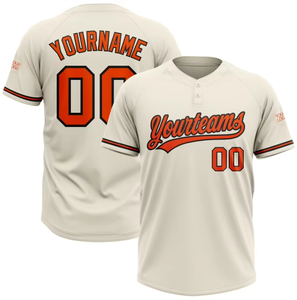 Novedad 2026: Camisetas de béisbol con cuello en V y dos botones, ropa deportiva de softbol con técnica de impresión, diseño de logotipo personalizado, OEM ODM, MOQ bajo - Product Image 1