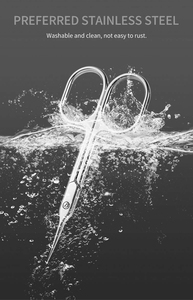 Ciseaux à cuticules professionnels en acier inoxydable, lames droites, durables, écologiques, tranchantes, pour pédicure et manucure - Product Image 5
