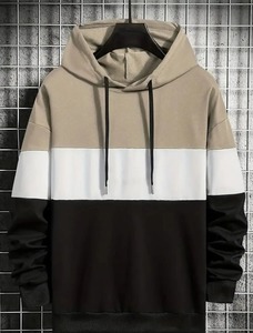 Sudaderas con capucha para hombre, sudaderas con estampado de bloques de color en 3D para hombre, estilo informal, estilo sencillo, jersey extragrande, top de otoño e invierno - Product Image 4