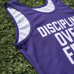 Custom Heat-Transfer Printed 100% Polyester Lightweight Breathable Wrestling <b>Singlet</b> Athletic Team Competition Uniform Tops - Product Image 5