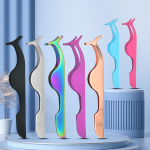 Nouvel applicateur professionnel pour cils en acier inoxydable doré, pince à cils pointue - Product Image 2