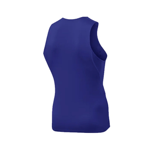 Débardeur de sport personnalisé pour homme, respirant, séchage rapide, 100 % polyester, motif uni, col rond, vêtements de sport décontractés pour la gym - Product Image 3