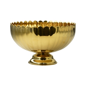 Tazón de Cobre Glam con Borde Festoneado, Acabado Pulido, Moderno, Ecológico, Apto para Lavavajillas, para Servir Comida en Fiestas - Product Image 6