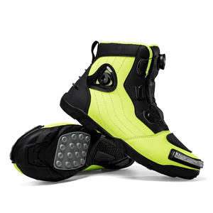 Nouvelles Bottes de Course Moto Montantes en Caoutchouc Respirantes à Lacets pour Hommes, Taille Plus, Rehaussantes, Collection 2026 - Product Image 2