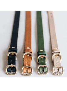 Luxury Anti-Lost PU Leather Dog <b>Collar</b> with Soft Padded Foldable Leads - Product Image 5