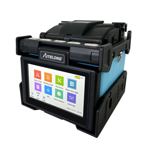 Soudeuse par fusion de fibres optiques à alignement de cœur, épissage rapide en 6s, écran tactile 4,3 pouces, batterie 5200 mAh, machine à souder FTTH - Product Image 2