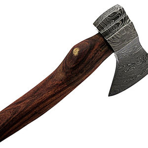Hache double tête en acier au carbone faite à la main, personnalisable, avec manche en bois, pour usage extérieur, idéale pour le camping - Vente en gros 2026 - Product Image 3