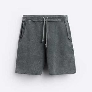 Jeans Style Summer Casual Custom <b>Patch</b> Logo High Quality Vintage 100% Cotton <b>Men</b> Acid Wash <b>Shorts</b> Breathable Eco-Friendly - Product Image 1