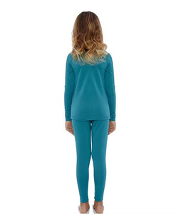 Ensemble de sous-vêtements thermiques pour garçons, confortable et chaud pour un usage quotidien, export en gros, ensemble thermique doublé polaire pour filles, hiver premium - Product Image 2