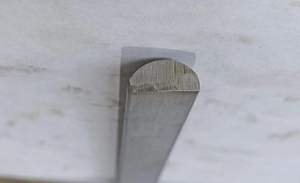 Barra de Acero Industrial Premium de Punit Industries, de Acero Dulce Estirado, Forma de D, Plana, 12 mm de Ancho, 8 mm de Espesor, 6 m de Longitud, Borde Redondo - Product Image 3
