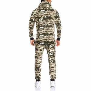 Pantalones Deportivos de Forro Polar Ligeros y Transpirables con Estampado de Camuflaje Personalizado de Alta Calidad, Sudadera con Capucha, Traje Deportivo para Hombre - Product Image 4