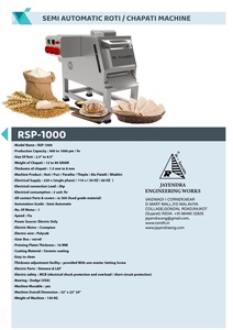 Máquina para Hacer Roti y Chapati Rsmith RSP 1000, Comercial, de Acero Inoxidable 304, Solo Eléctrica, Fácil de Limpiar - Product Image 2