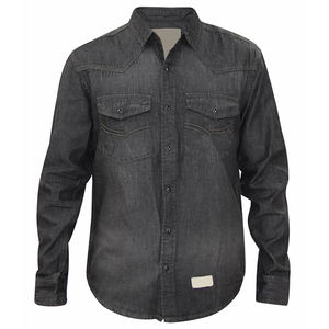 Chemise en jean oversize pour homme avec poche poitrine, 100 % coton, infroissable, séchage rapide, respirante, style décontracté streetwear, boutonnée, haute qualité - Product Image 6