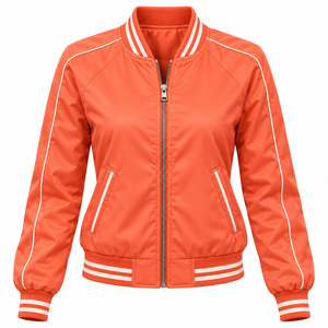 Low MOQ Women's <b>Vintage</b> <b>Bomber</b> <b>Jacket</b> For Sale Wholesale Custom Logo High Quality Ladies <b>Bomber</b> <b>Jacket</b> - Product Image 5