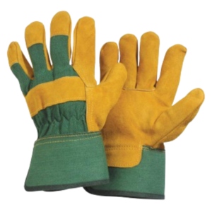 Gants de sécurité industriels en cuir de vachette pleine fleur de qualité supérieure, résistants à l'abrasion, pour travaux lourds et construction - Product Image 1