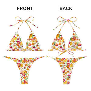 Ensemble de bikini sublimé pour femmes entièrement personnalisé, style parfait, vente chaude, prix raisonnable, designs uniques, ensemble de bikini sublimé - Product Image 4