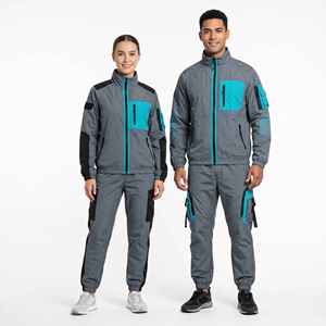 Ensemble de survêtement coupe-vent de luxe unisexe avec veste et pantalon, idéal pour le sport - Product Image 5