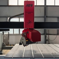 Sierra de Puente CNC de 5 Ejes RBB para Corte de Piedra, Código NC, Programa CAD, Inclinación Automática 85° °   Losa de Mármol de Cuarzo Sinterizado