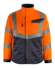 Men Reflective <b>Softshell</b> Work <b>Jacket</b> Waterproof <b>Hi</b> <b>Vis</b> Outdoor Safety Uniform - Product Image 1