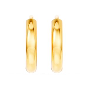 9K 10K 14K 18K <b>Solid</b> <b>Gold</b> <b>Huggies</b> Earrings 13mm IGI Certified RJC ODM OEM Ethical Fine Jewellery Manufacturer Wholesale EA502334 - Product Image 2