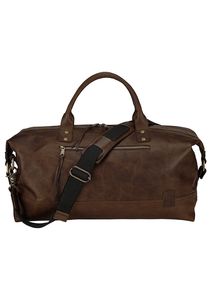 Bolsa de Viaje de Fin de Semana BELLSPENCER Unisex de Lujo, de Nailon, Gran Capacidad, con Cierre de Cremallera, Color Negro con Correas Color Oliva, Resistente - Product Image 3