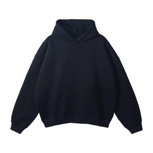 Sweat-shirt à capuche en molleton de coton pour hommes, personnalisable avec un MOQ faible, pour les marques de streetwear américaines, production de logo personnalisé en marque privée. - Product Image 2