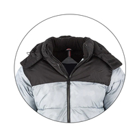 Doudoune de qualité supérieure avec col montant, manteau d'hiver chaud et tendance, vêtement d'extérieur unisexe avec logo frontal pour temps froid