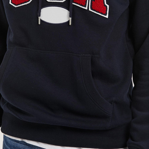 Sweat-shirts pour hommes en molleton 100% coton professionnel, avec broderie chenille sur le devant, logo personnalisable, coupe classique, doublés, écologiques - Product Image 4