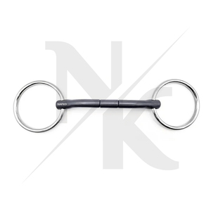 Bocado de titanio premium para caballo, doble articulado, para equitación, venta al por mayor, fabricante de bocados para saltos. - Product Image 4