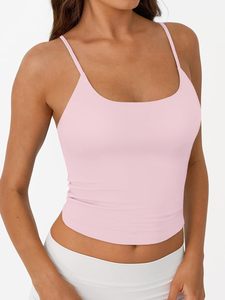 Womens Cotton Cami <b>Top</b> Spaghetti Strap Sleeveless Camisole Soft Breathable Stretch Fitted Casual Layering Inner wear <b>Summer</b> <b>Tank</b> - Product Image 2