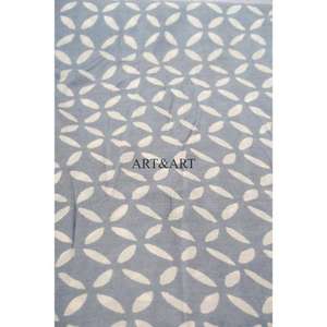 Tissu en coton indien imprimé à la main à motifs floraux, très prisé, pour robes et tuniques en sergé bio teint pour filles et femmes - Product Image 4