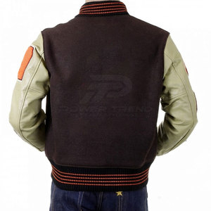 Breathable Casual Winter Varsity <b>Jacket</b> for <b>Men</b> Classic College Style Comfortable Everyday Fashion Stand Collar Front Logo - Product Image 2