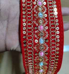 Dentelle brodée de créateur, idéale pour les tenues de mariage, la collection festive et l'utilisation en boutique. - Product Image 2