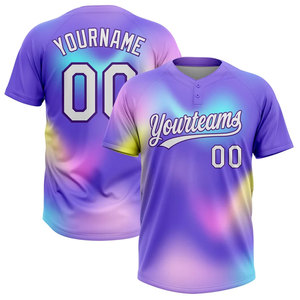 Camiseta de Béisbol Sublimada Personalizada Yourteams 00, Unisex para Adultos, Manga Corta, Cuello en V, Color Degradado, Secado Rápido, para Softbol - Product Image 1