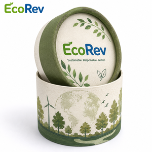 Wholesale Custom Eco-Friendly Biodegradable Paper <b>Drum</b> Gift <b>Box</b> Candle Paper Tube Packaging - Product Image 1