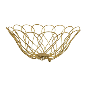 Modern Designer Metal Wire Fruit <b>Basket</b> Silver Kitchen Countertop Organizer & Decorative <b>Table</b> Centerpiece Bowl In Low Price - Product Image 5