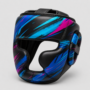 Protège-tête de boxe pour l'entraînement au combat, fabriqué au Pakistan en cuir, OEM personnalisable, logo et couleur personnalisés, nouveau design, respirant et protecteur - Product Image 5