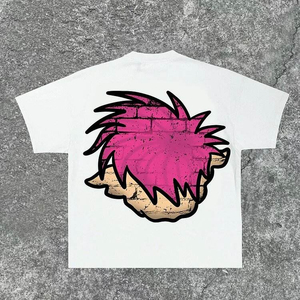 เสื้อยืดพิมพ์ลายผู้ชายไซส์ใหญ่คุณภาพสูง ผ้าฝ้าย 100% ทรงหลวม น้ำหนัก 300 กรัม ระบายอากาศได้ดี แขนสั้น ไม่เป็นขุย - Product Image 3