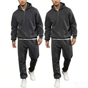 Survêtement pour homme de haute qualité pour l'entraînement et le jogging, motif uni, vêtements de fitness d'hiver - Disponible en différents styles, vente en gros - Product Image 4