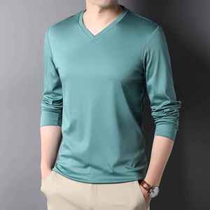 เสื้อยืดคอกว้างผู้ชาย สีเหลือง ผ้าฝ้ายออร์แกนิค 100% คุณภาพพรีเมียม ระบายอากาศได้ดี ผ่านการรับรอง GOTS ไม่หดตัวง่าย - Product Image 3