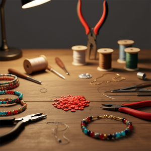 Perline a disco in argilla polimerica Ilan 6x1 mm rosse per la creazione di gioielli artigianali - Product Image 2