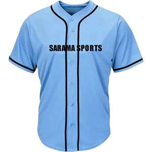Maillots de baseball vierges en gros à prix abordable, personnalisables, respirants, pour hommes, en vente - Product Image 1