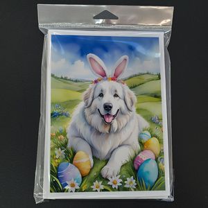Great Pyrenees Easter Egg Hunt Tarjetas de felicitación Whimsical A7 Tamaño 5x7 Tarjetas de notas en blanco Paquete de 8 con sobres - Product Image 3