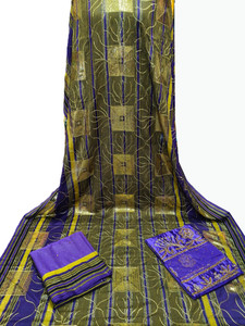 Último Modelo de Vestido de Novia Africano Elegante para Mujer, Tejido Jacquard Sólido de Spandex/Poliéster, Secado Rápido, Peso Medio, Calidad Industrial - Product Image 2
