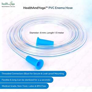 HealthAndYoga GutFlo Enema Kit Stainless Steel Bucket 1000ML Capacity One-Hand Clamp Nozzles Complete Tubing <b>Personal</b> Care - Product Image 5