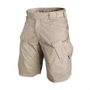 Pantalon cargo court multi-poches pour homme, 100% coton, coupe droite, tissu Oxford, séchage rapide, respirant, vêtements décontractés tendance, OEM - Product Image 1
