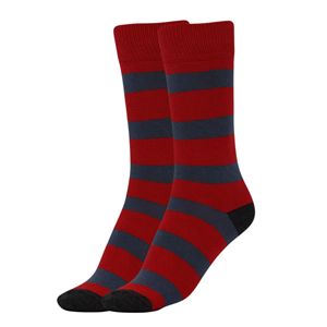 Calcetines de Algodón con Diseño de Rayas, 1 Par, Calcetines Casuales para Mujer - Product Image 1