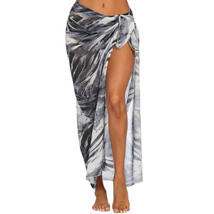 Pareo de Playa Personalizado con Logotipo para Mujer, Cubre Traje de Baño, Estampado, de Rayón Ligero, para Verano, Proveedor Mayorista - Product Image 4